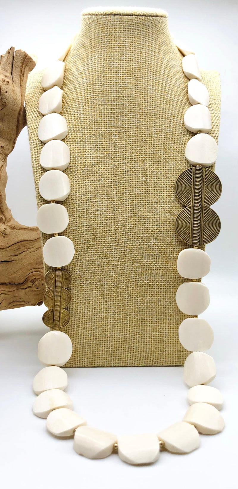 A Vintage Native American Trade Beads and Bone Bead Necklace | eBay